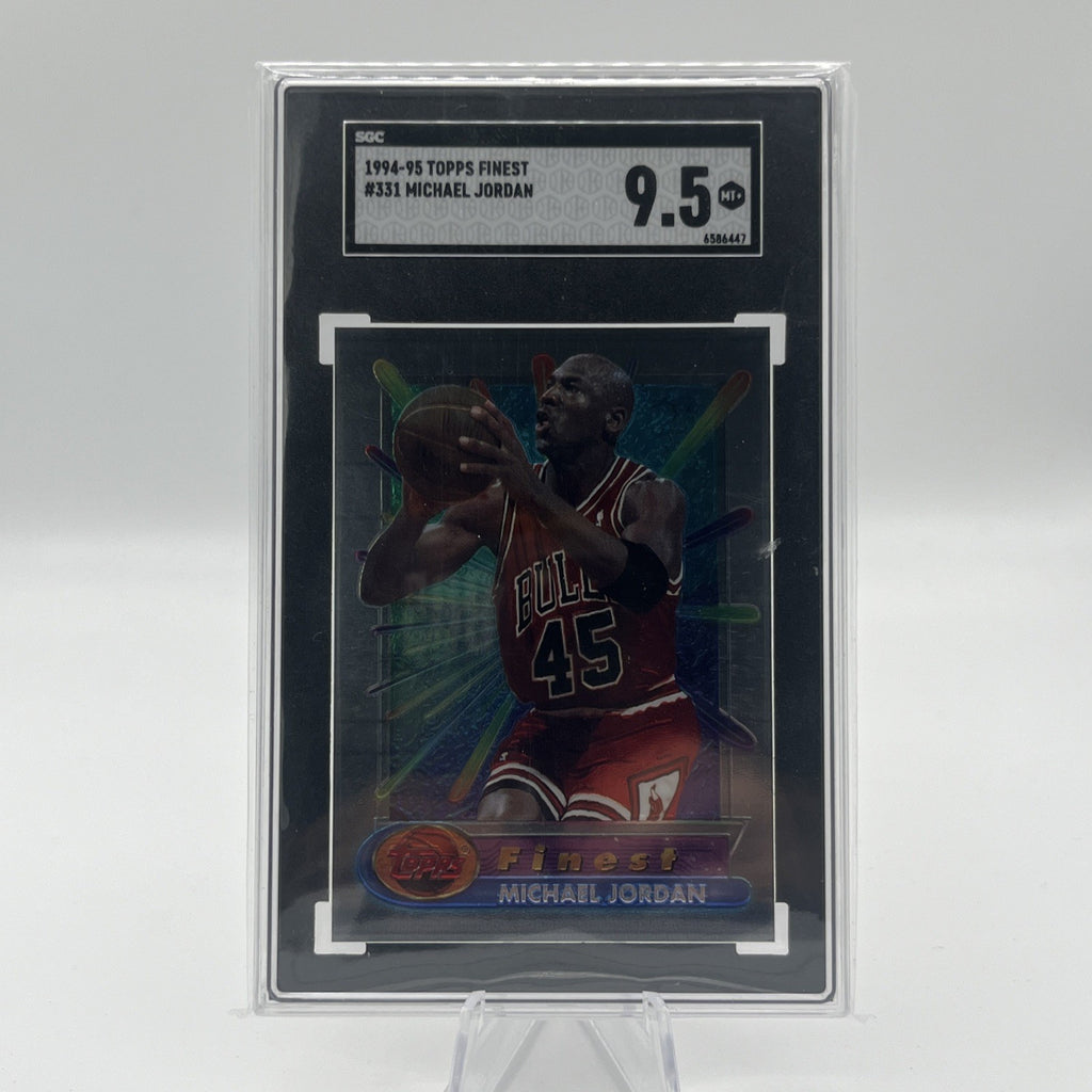 MICHAEL JORDAN~RARE (POP 36) 1994 TOPPS FINEST SGC-9.5 MINT+ CARD #331