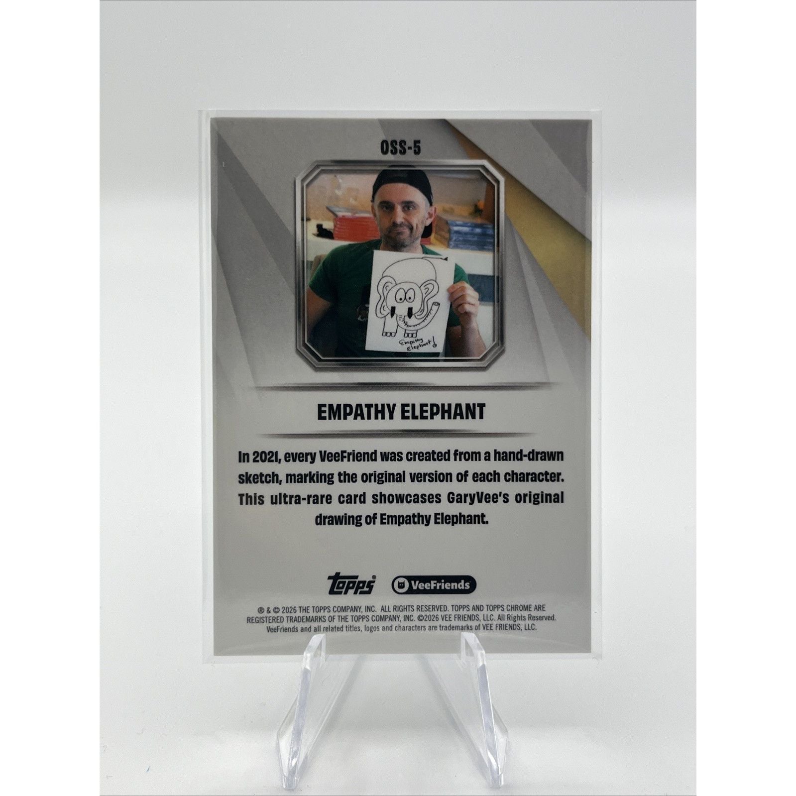VeeFriends Topps Chrome Original Sketch Selections Empathy Elephant