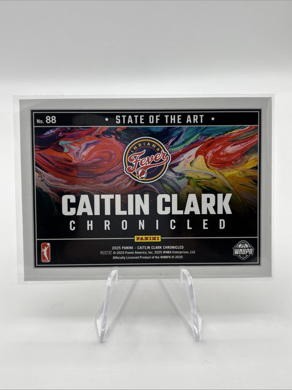 2025 Panini Caitlin Clark Chronicled #88 Holo Red Cracked Ice Indiana Fever WNBA