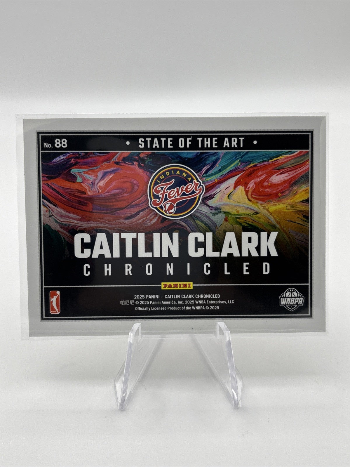 2025 Panini Caitlin Clark Chronicled #88 Holo Red Cracked Ice Indiana Fever WNBA