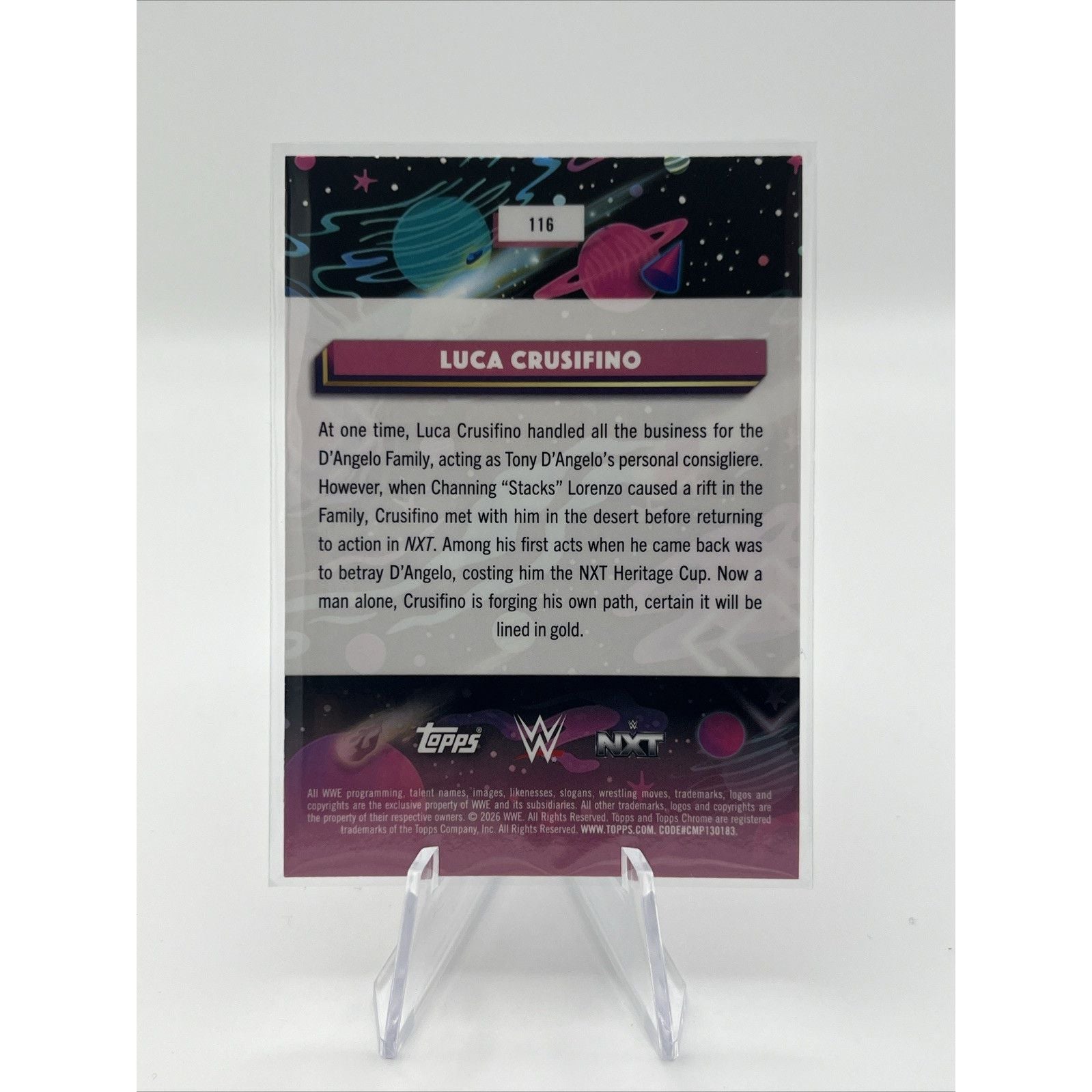 2026 Topps Cosmic Luca Crusifino Magenta /299 Refractor