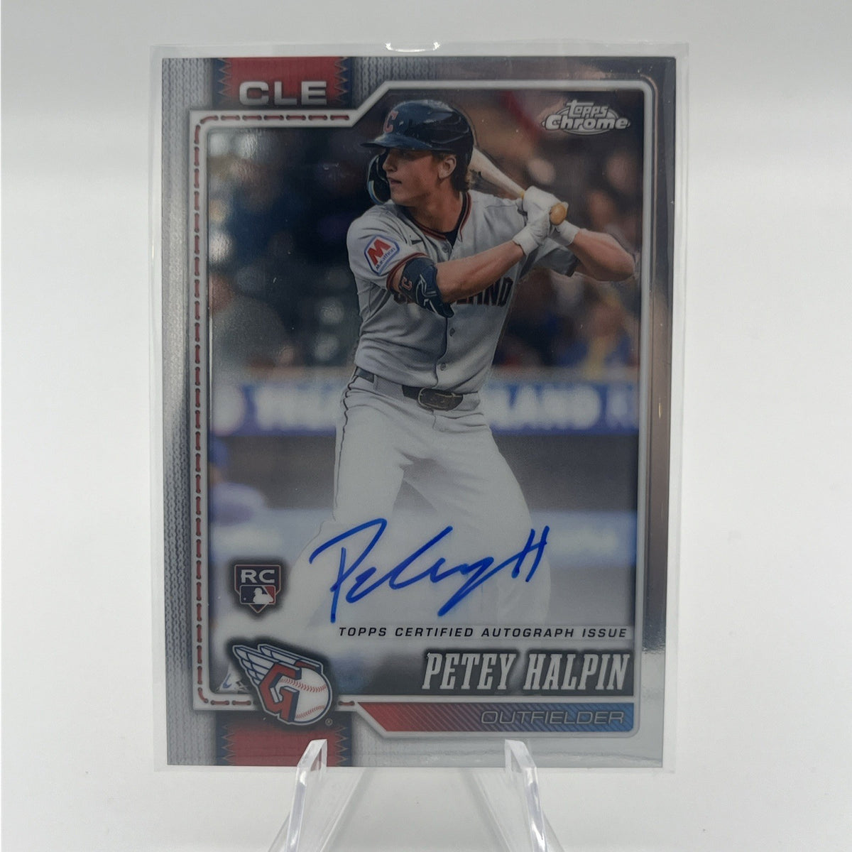PETEY HALPIN Chrome Rookie Auto RC #RA-PH Guardians - 2026 Topps Chrome