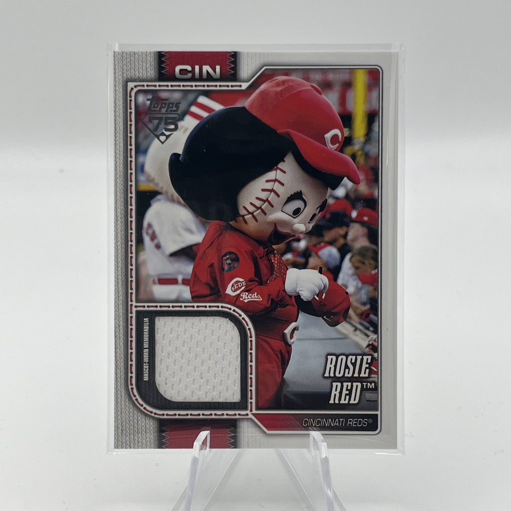 2026 Topps Series 1 Rosie Red Mascot Relic Cincinnati Reds Celebration Patch