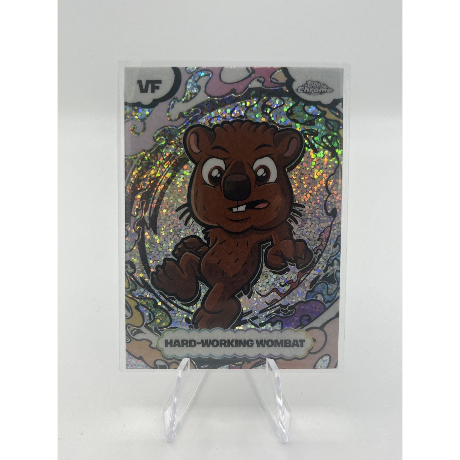 2026 Topps Chrome Veefriends HARD-WORKING WOMBAT Manga Speckle SP SSA-45