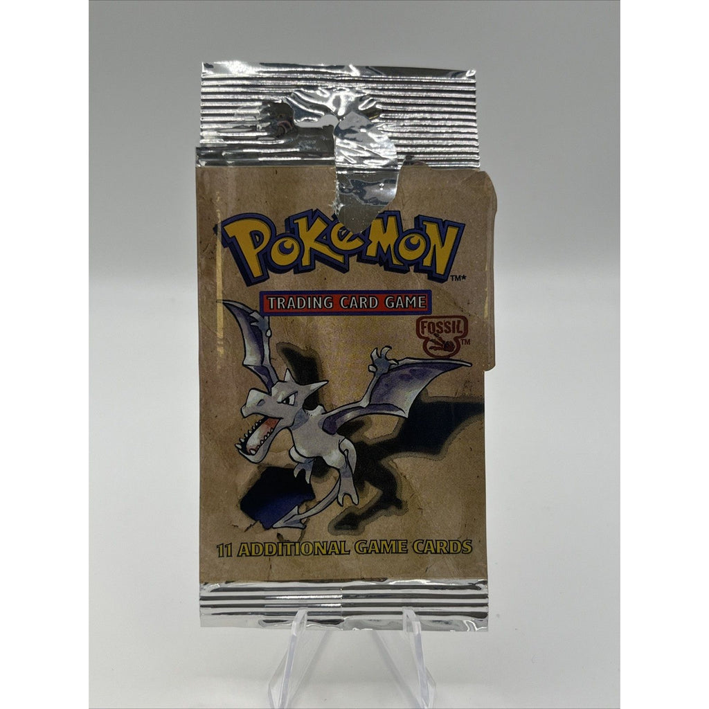 1999 Pokemon Fossil EMPTY WRAPPER NO CARDS Aerodactyl Pack Artwork 