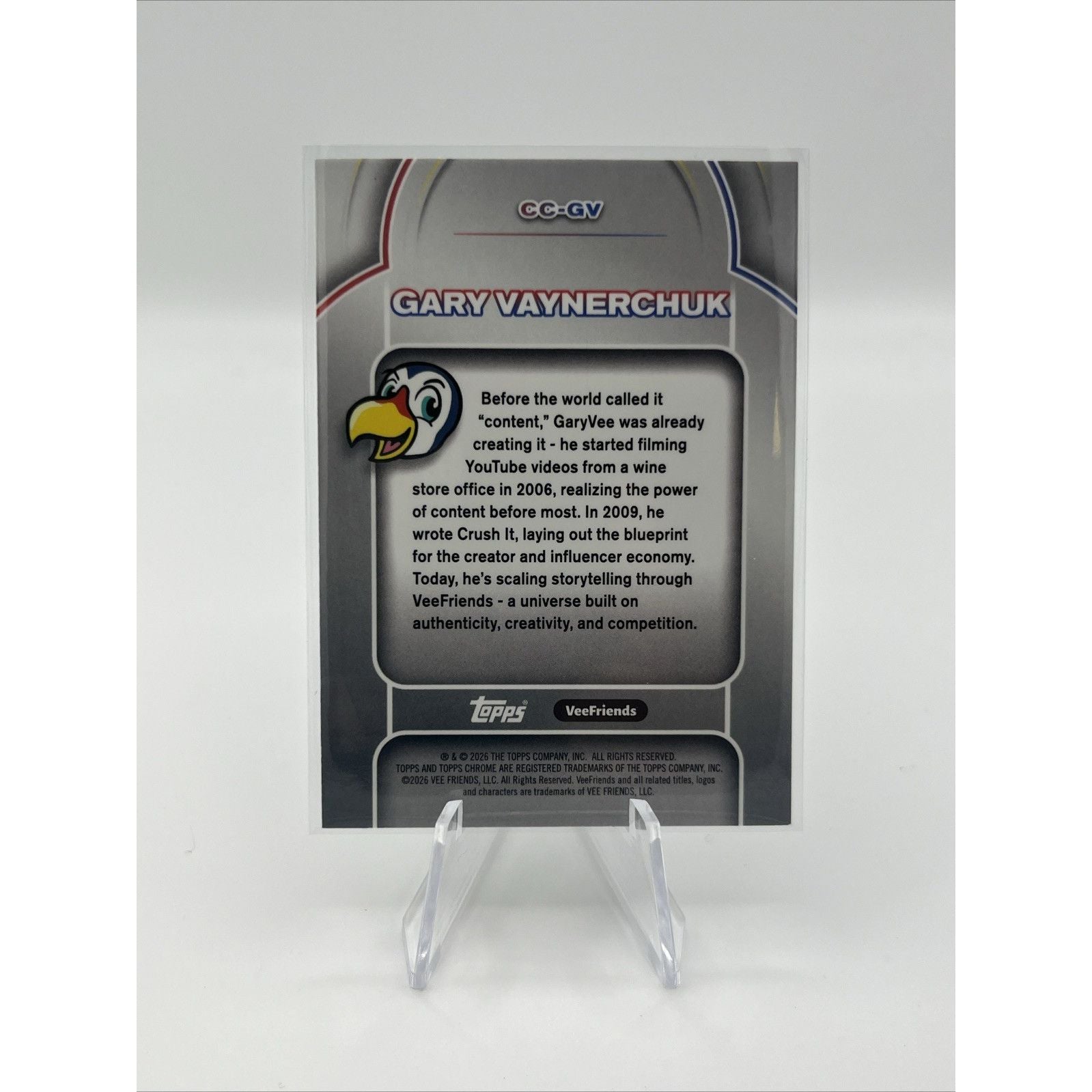 2022 Topps Chrome VeeFriends Content Condor Gary Vaynerchuk #CC-CV Card