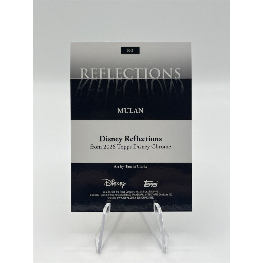 Topps 2026 Disney Chrome Disney Reflections Mulan Reflections Parallel R-3