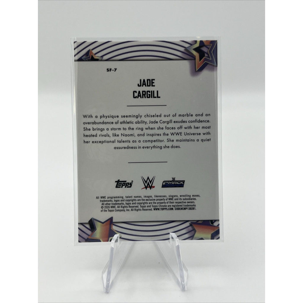 Jade Cargill Starfractor 2026 WWE Topps Chrome Cosmic CASE HIT