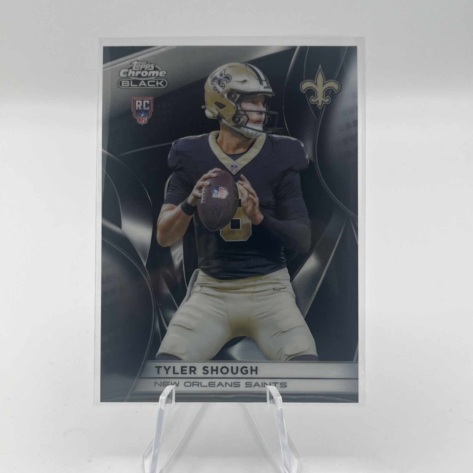 2025 Topps Chrome Black Tyler Shough RC #133 New Orleans Saints