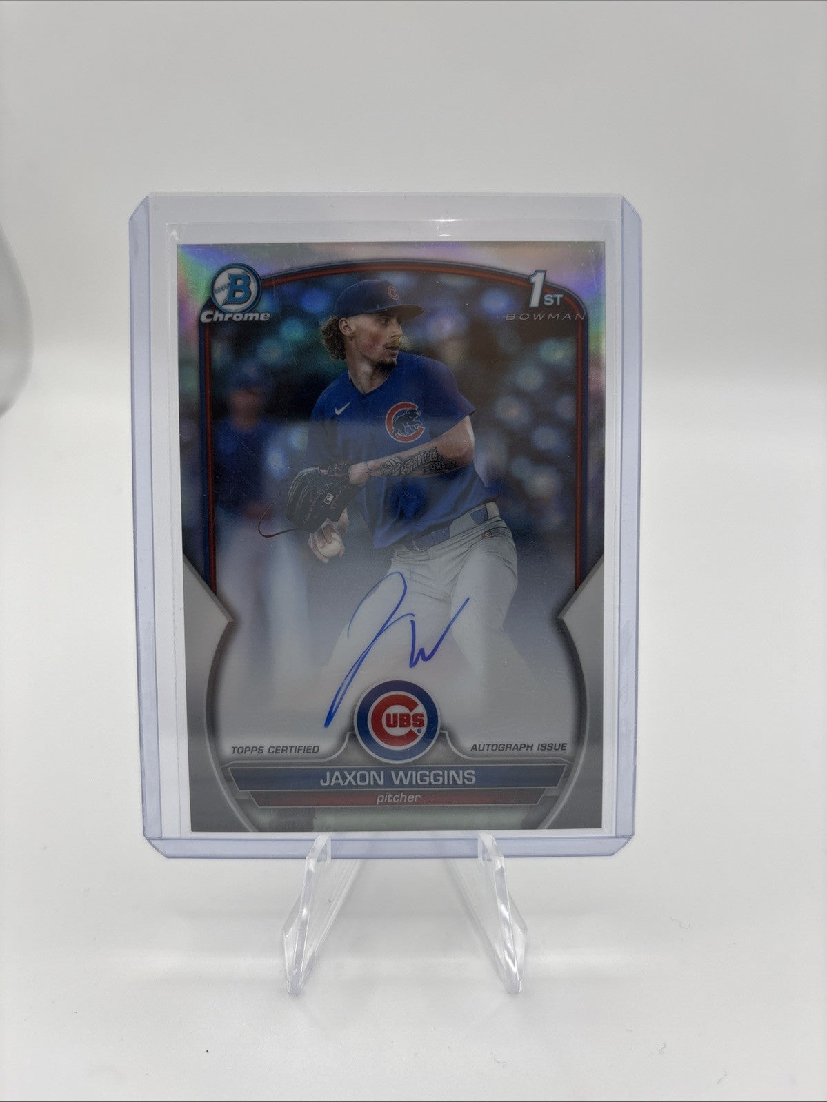 2023 Bowman Draft - Chrome Prospect Autographs Jaxon Wiggins #CDA-JWG Refractor