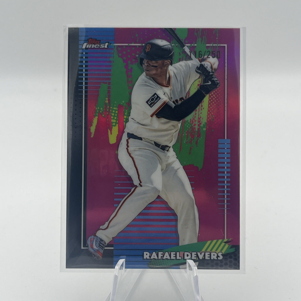 2026 Topps Finest Baseball Rafael Devers Pink Refractor /250 - GIANTS