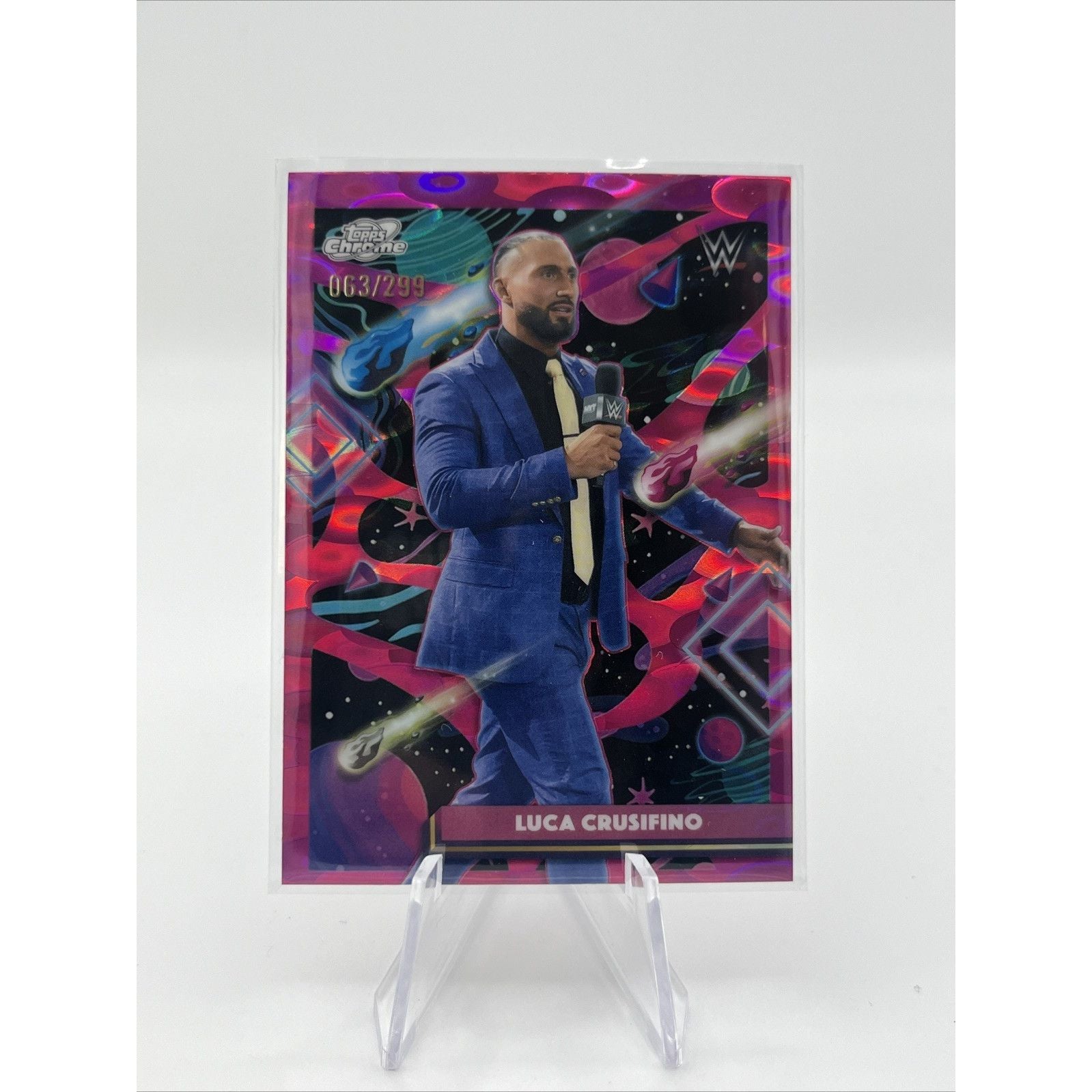 2026 Topps Cosmic Luca Crusifino Magenta /299 Refractor