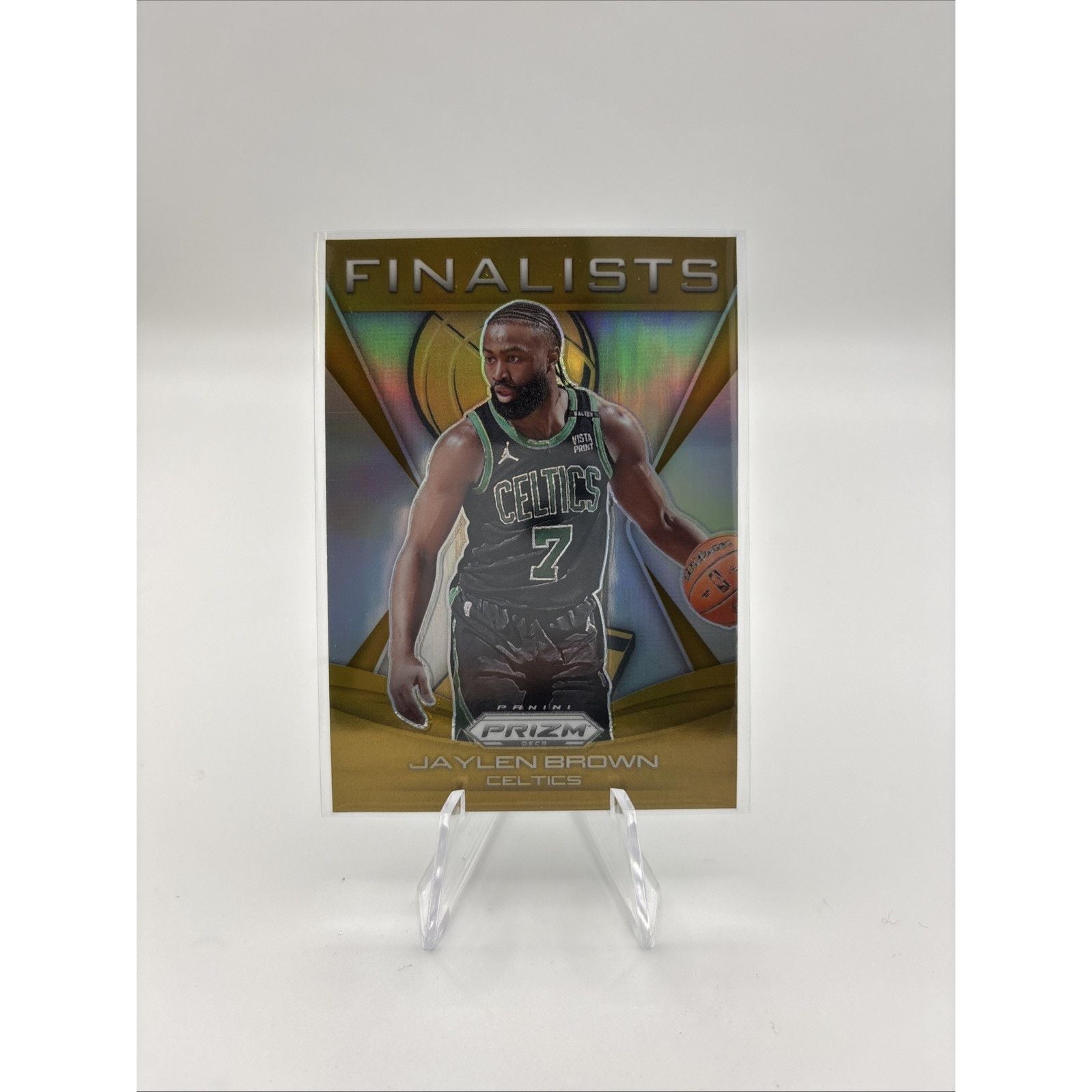 2024-25 Panini Prizm Deca - Finalists Jaylen Brown #10 Gold Prizm /10