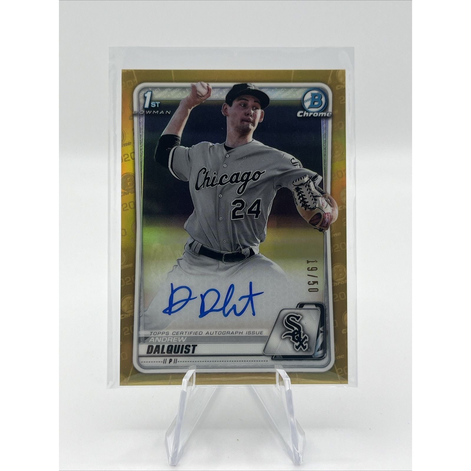 Andrew Dalquist ⚾ 2020 Bowman Chrome 1ST GOLD RC ROOKIE AUTO #/50 #CPAAD