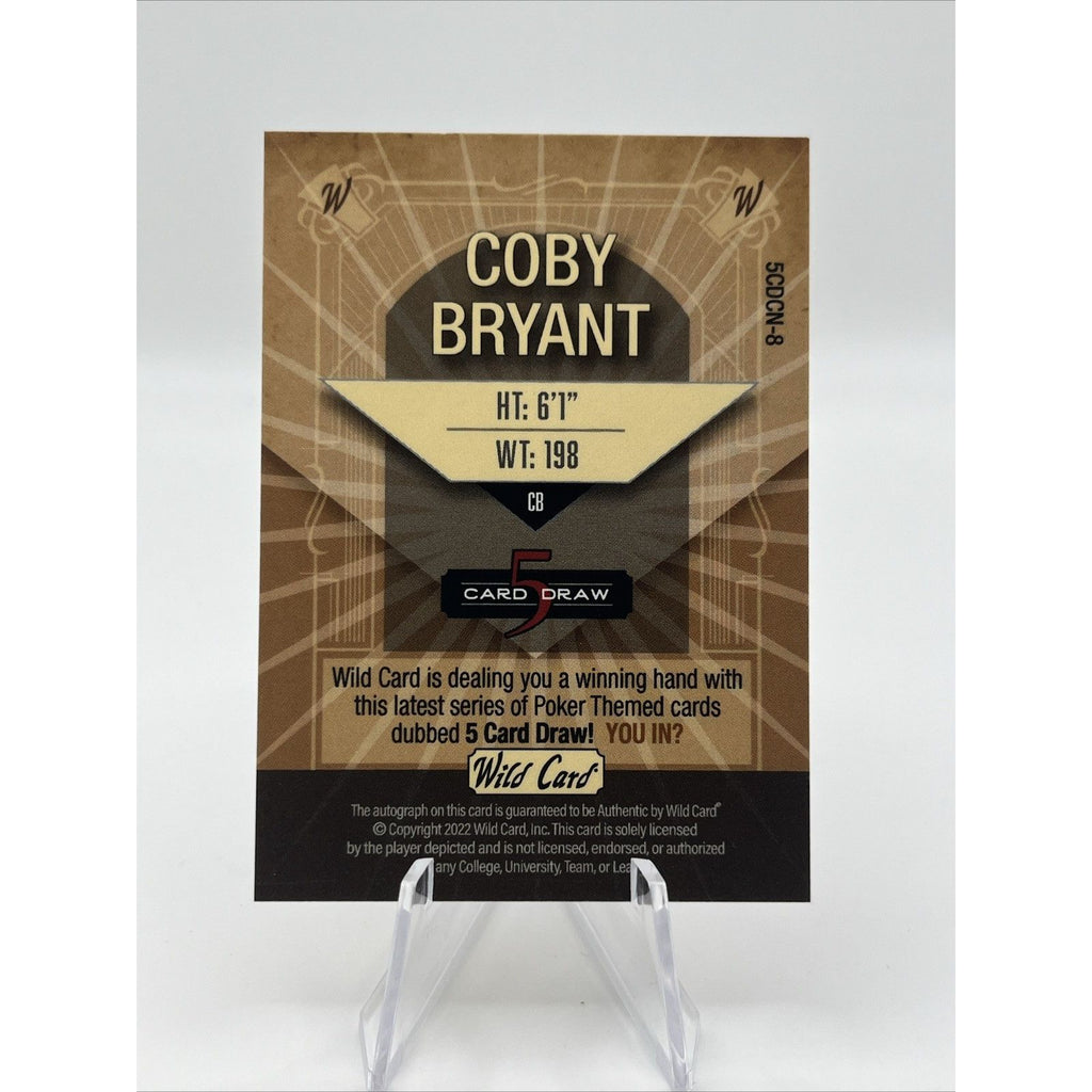 2022 Wild Card Draw COBY BRYANT 1/1 Autograph Rookie Auto Bears/Seahawks SSP