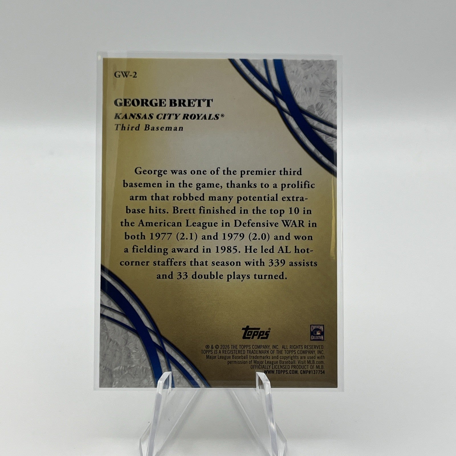 2026 Topps Series 2 George Brett Glove Work Foil