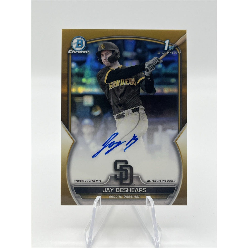 2023 Bowman Draft Jay Beshears 1st True Gold Auto 48/50