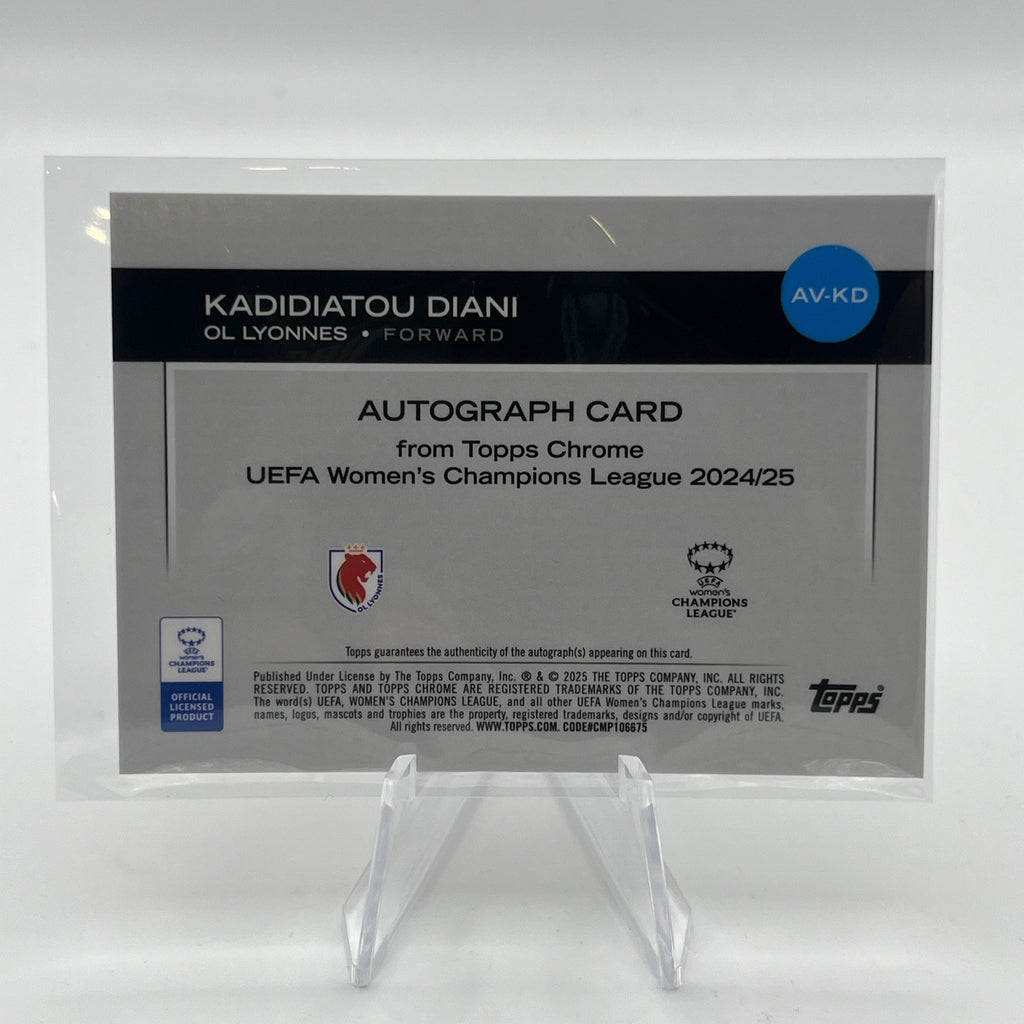 Topps Chrome UEFA Women's Champions League 2024-25 Kadidiatou Diani Auto /35