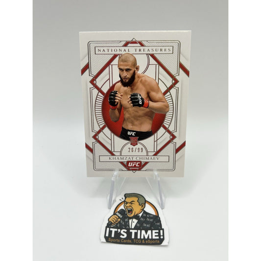 2021 Panini Chronicles UFC Khamzat Chimaev National Treasures Rookie /99