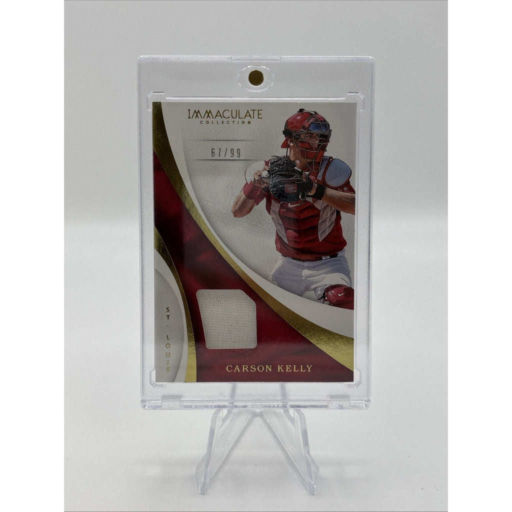 2017 Immaculate Collection Carson Kelly /99 Player Used Jersey Patch Cardinals