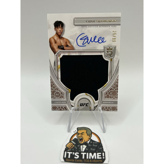 Choi Seung-Woo Rookie Relic Autographs /99 - Topps Royalty UFC 2024