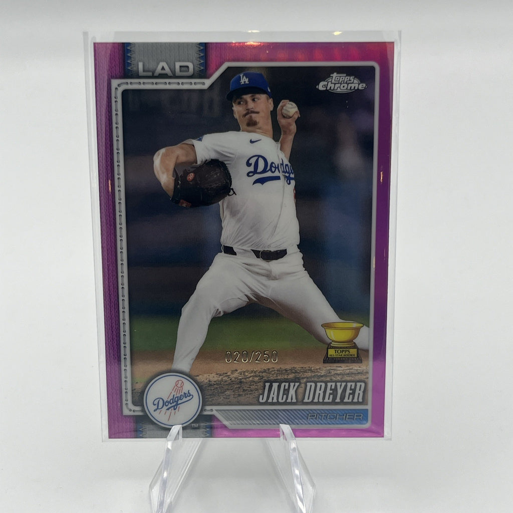 2025 Topps Chrome Update #USC39 Jack Dreyer Pink Refractor #/250 Rookie Cup