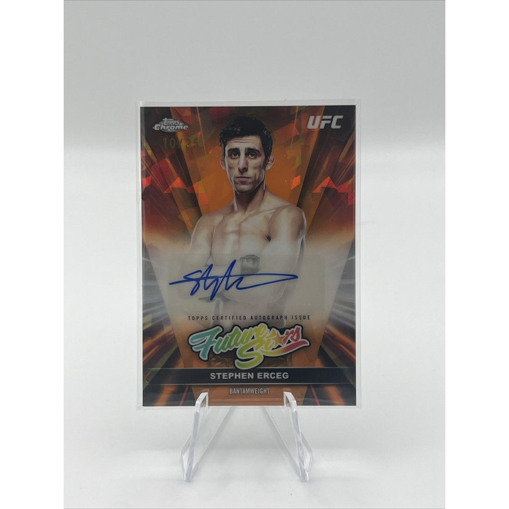 2026 Topps Chrome UFC Stephen Erceg Future Stars Autograph #FSA-SE Orange /25