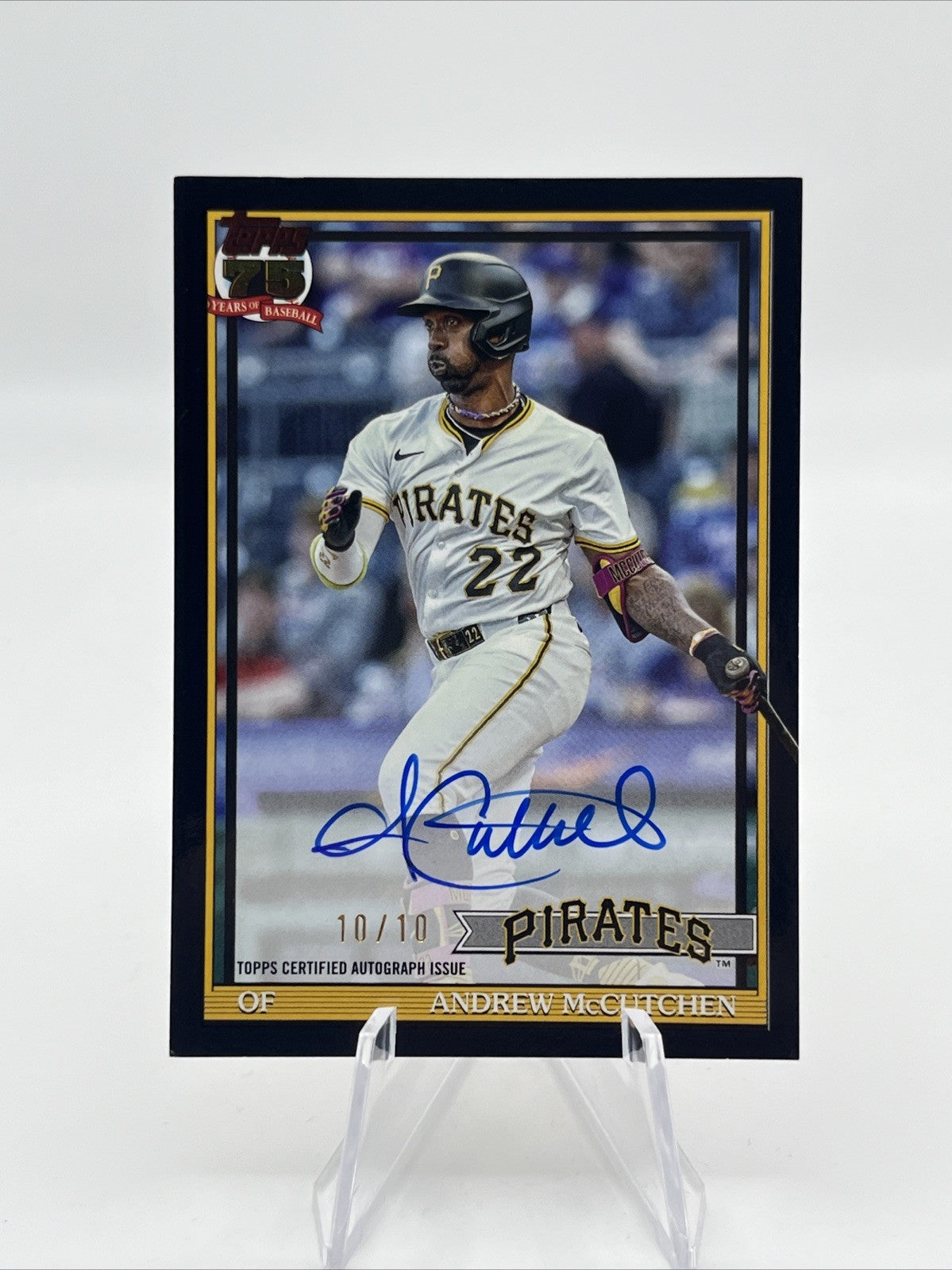 2026 Topps Series 2 - 1991 Topps Baseball Andrew McCutchen Black Auto #10/10