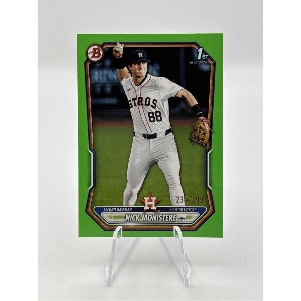 2026 Bowman Baseball Nick Monistere  1st Bowman Neon Green /399 Houston Astros