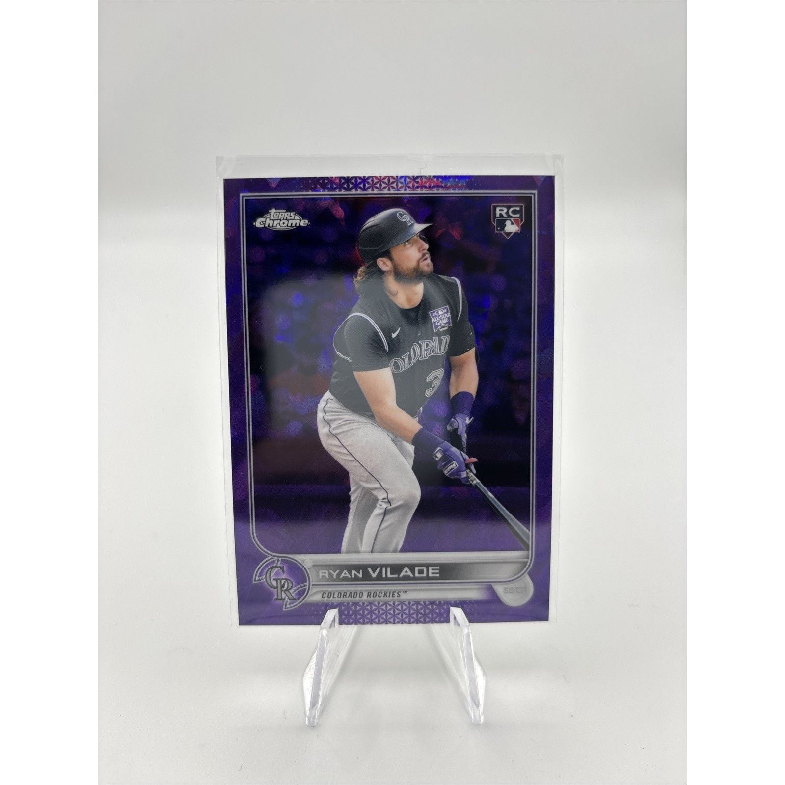 2022 Topps Chrome Sapphire - Ryan Vilade Purple Sapphire Refractor /10 (RC)