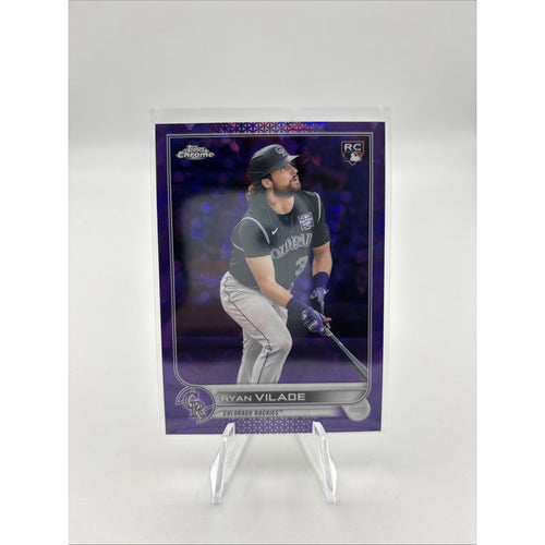 2022 Topps Chrome Sapphire - Ryan Vilade Purple Sapphire Refractor /10 (RC)