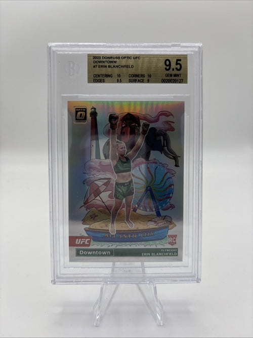 2023 Donruss Optic UFC Erin Blanchfield Downtown! BGS 9.5