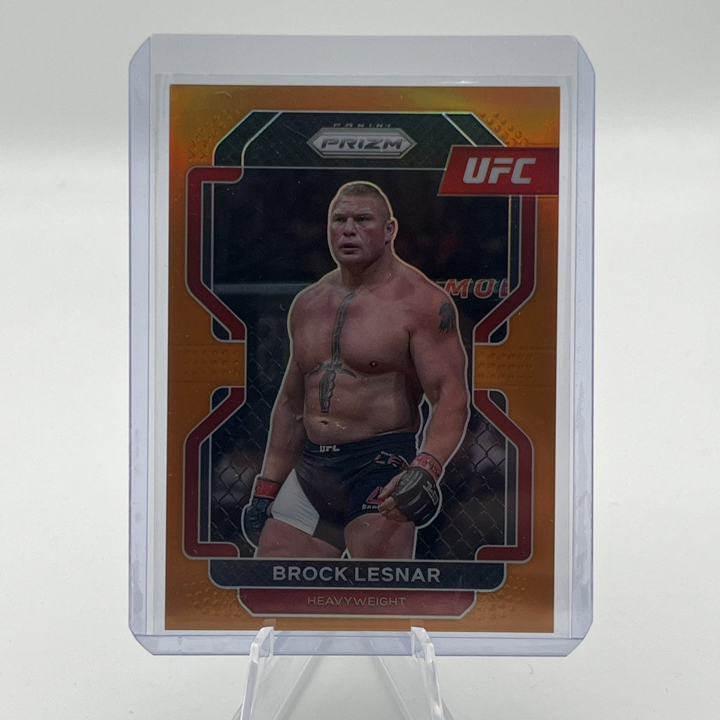 2021 UFC Panini PRIZM - Brock Lesnar Orange Parallel Refractor /99