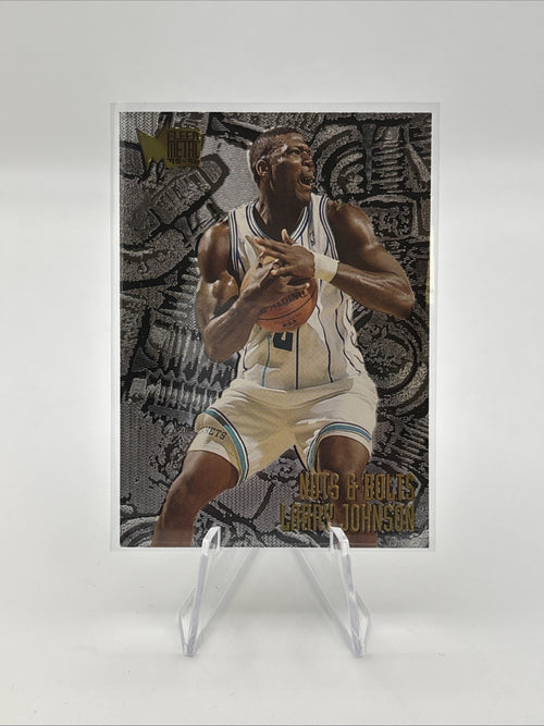 1995-96 Fleer Metal - Nuts & Bolts Larry Johnson #211