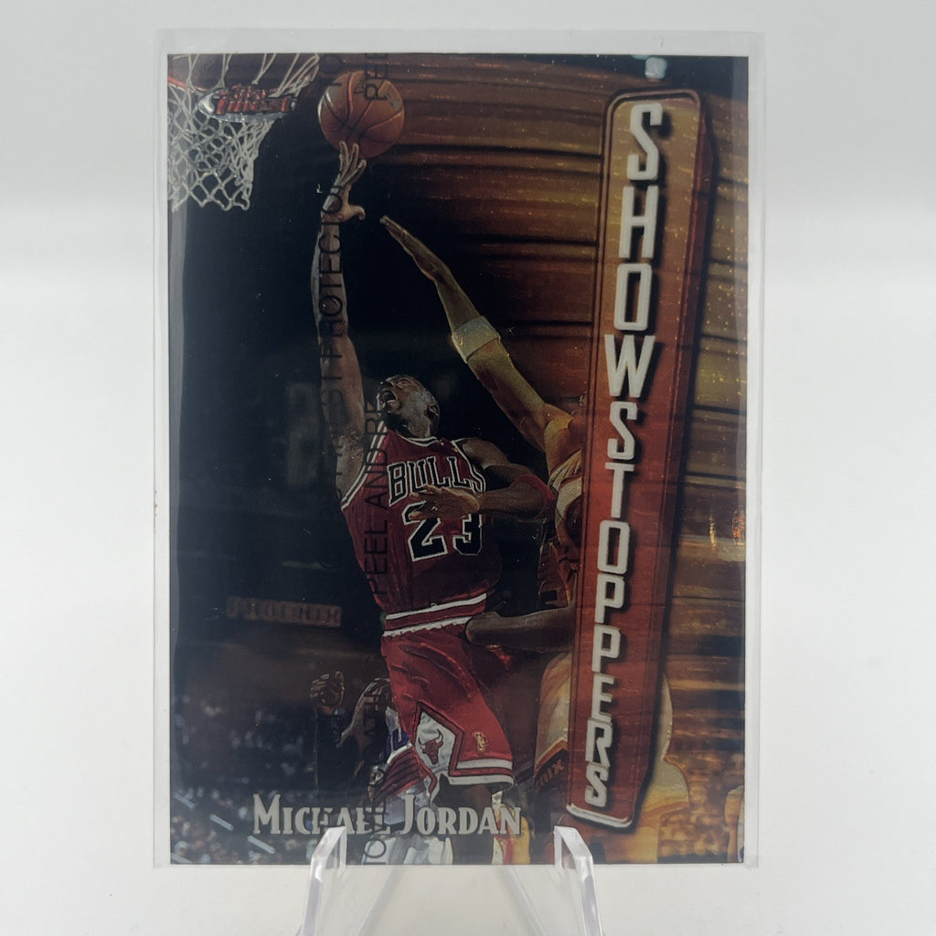 1996 TOPPS FINEST # 271 SHOWSTOPPERS MICHAEL JORDAN WITH COATING 