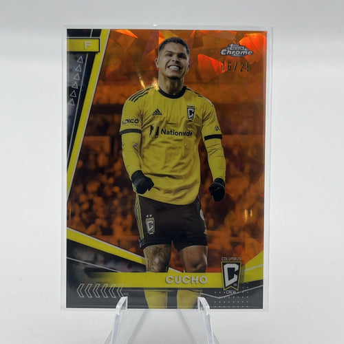 2024 Topps Chrome Sapphire MLS Cucho /25 Orange Refractor SSP Soccer Futbol