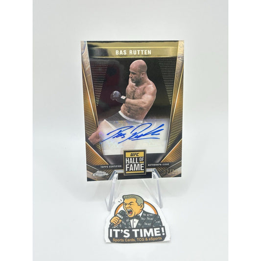 2024 Topps Chrome UFC Bas Rutten #HFA-BRU Hall of Fame AUTO BLACK /10
