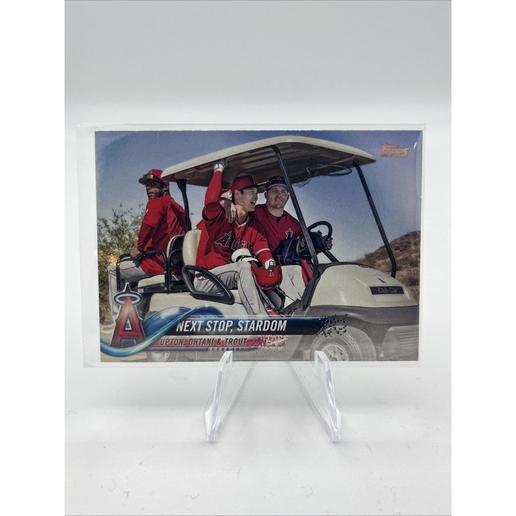 2018 Topps Update #US158 Next Stop Stardom Upton/Mike Trout/Shohei Ohtani Rookie
