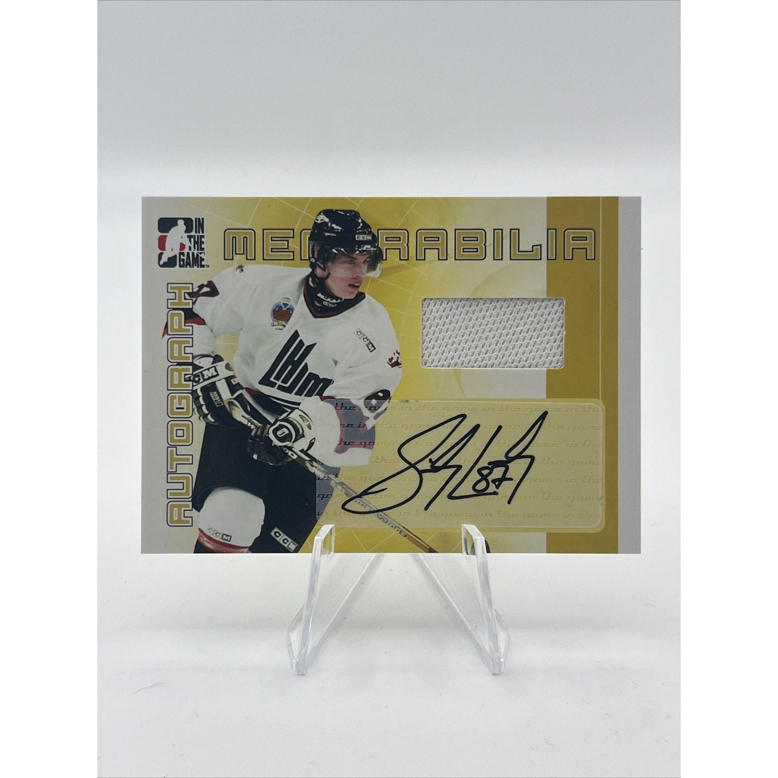 Sidney Crosby 2005 In The Game Autograph Memorabilia #CAM-01 CHL Game Jersey