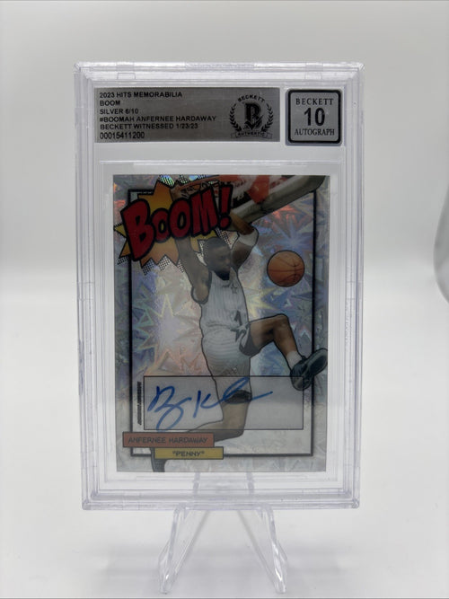 2023 Hits Memorabilia Penny Hardaway BOOM Auto /10 BGS AUTHENTIC 