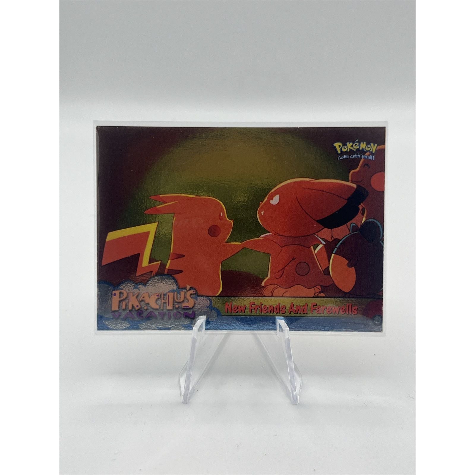 New Friends and Farewells Holo - Topps Blue Logo Pokémon Movie Animation Ed. MP