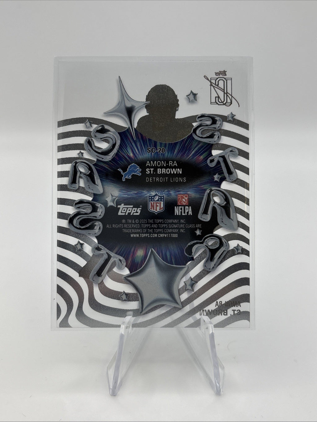 2025 Topps Signature Class - Amon-Ra St. Brown Star Cast Acetate SP