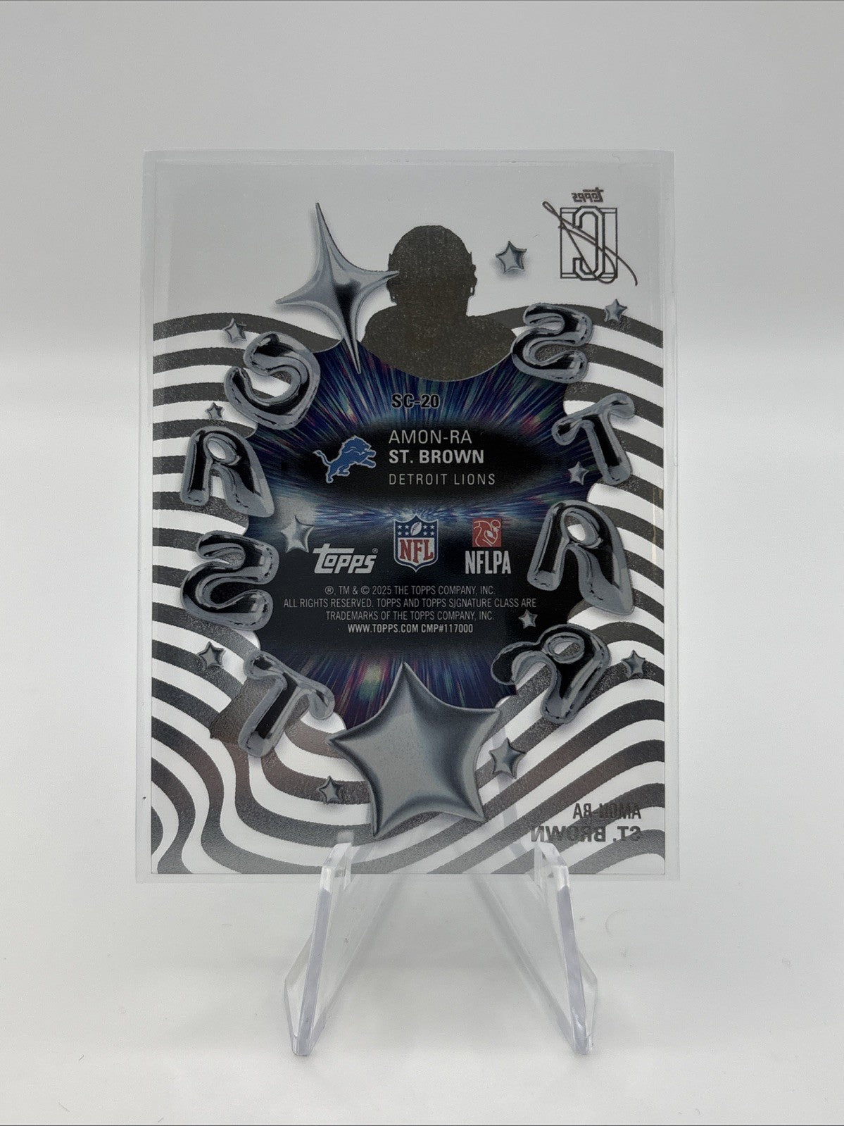 2025 Topps Signature Class - Amon-Ra St. Brown Star Cast Acetate SP