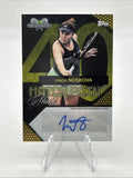 2026 Topps Graphite Linda Noskova Match Point Marks Auto #/25 SSP