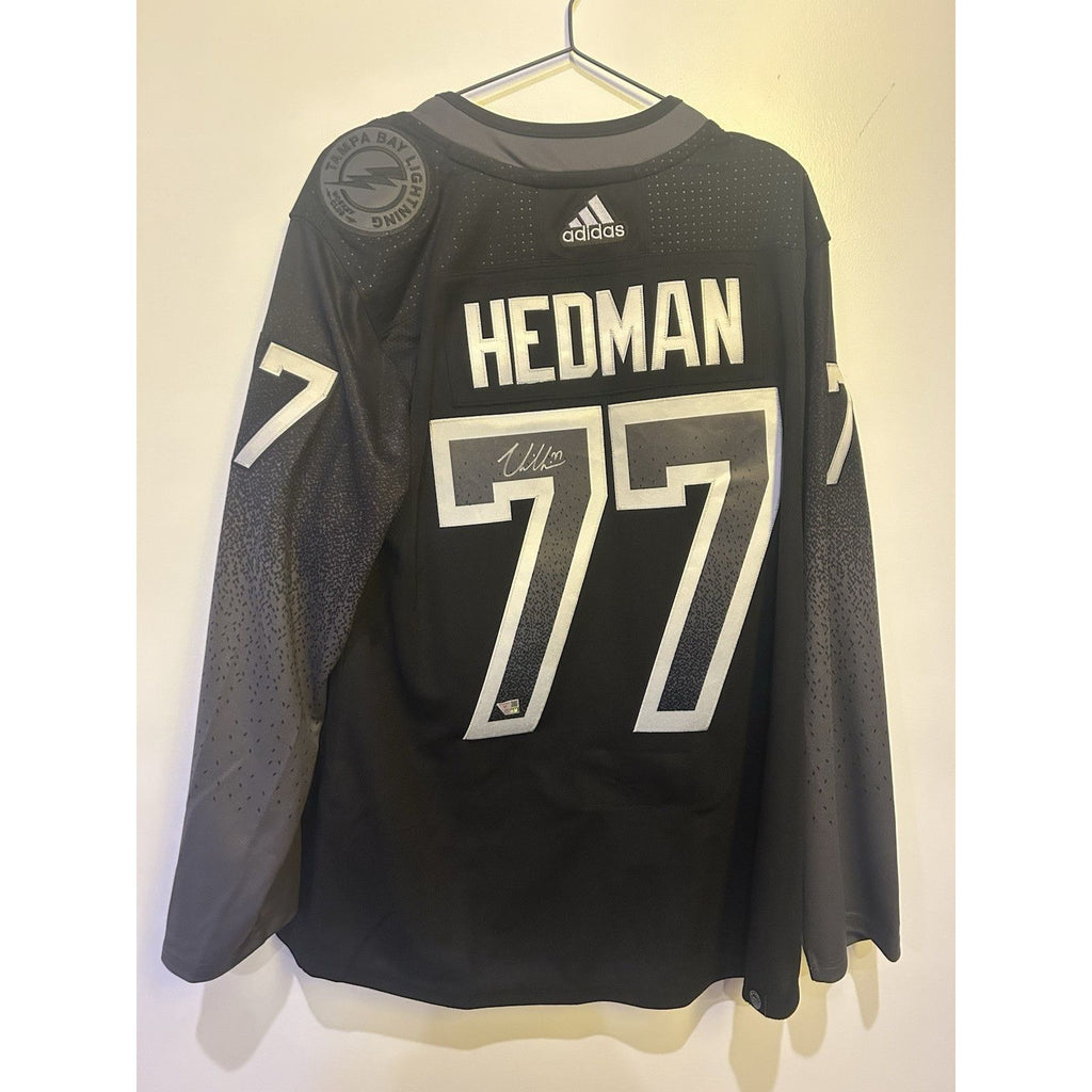 VICTOR HEDMAN Tampa Bay Lightning Signed Alternate Fanatics Breakaway Jersey NHL