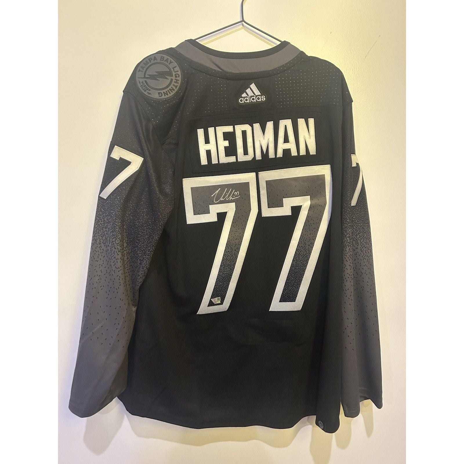 VICTOR HEDMAN Tampa Bay Lightning Signed Alternate Fanatics Breakaway Jersey NHL