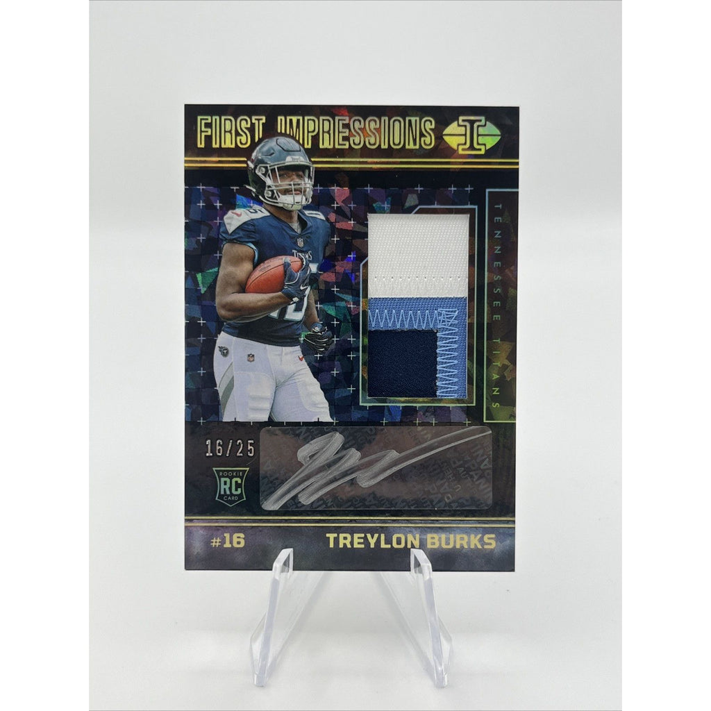 2022 Panini Illusions Treylon Burks First Impressions RPA #/25‼️JERSEY MATCH‼️