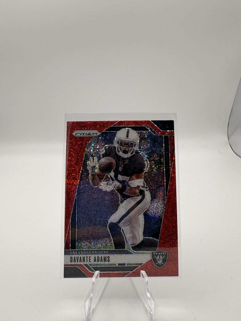 2024 NFL PRIZM SPARKLE ~ DAVANTE ADAMS ~  RED SPARKLE SP ~ LAS VEGAS RAIDERS