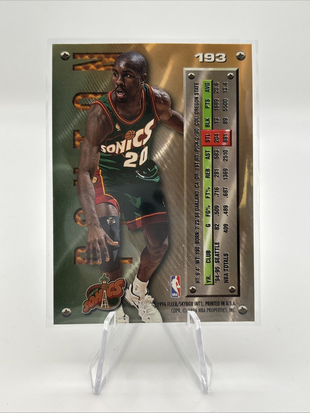 1995-96 Fleer Metal - Gary Payton #193