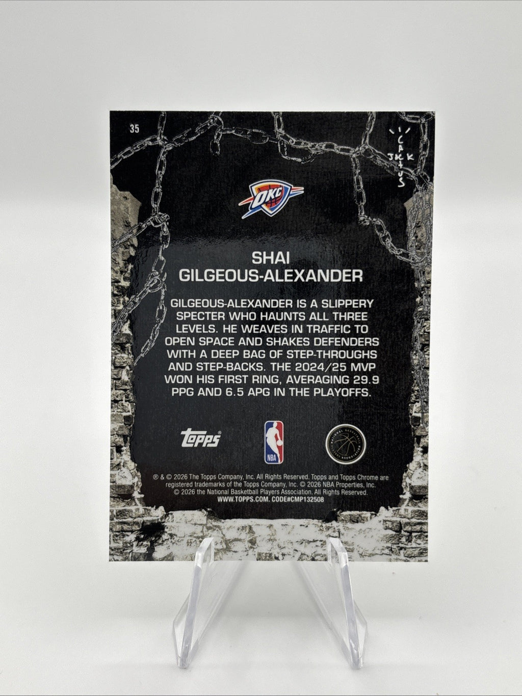 2025-26 Topps Chrome Cactus Jack - Shai Gilgeous-Alexander #35
